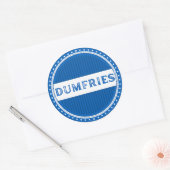 Dumfries City Pride Embleem – Schotse identiteit Ronde Sticker (Envelop)