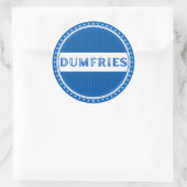 Dumfries City Pride Embleem – Schotse identiteit Ronde Sticker (Tas)