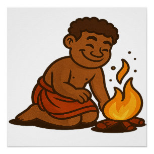 Dumi Fire Keeper Perfect Poster