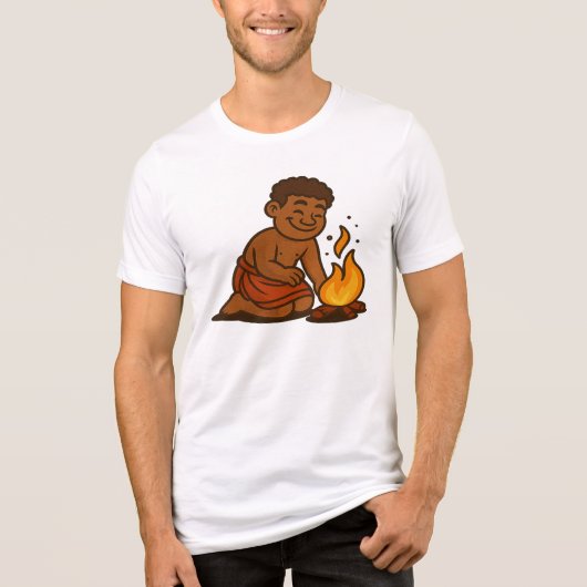 Dumi Fire Keeper Tri-Blend Shirt (Voorkant)