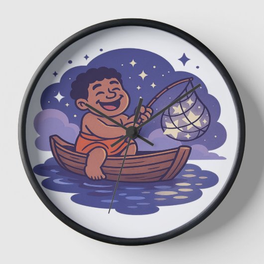 Dumi Fisher of Stars Clock (Voorkant)