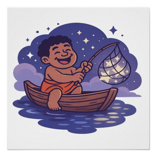 Dumi Fisher of stars Perfect Poster (Voorkant)