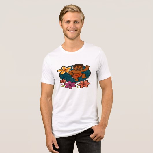 Dumi Happy Dancer Tri-Blend Shirt (Voorkant volledig)