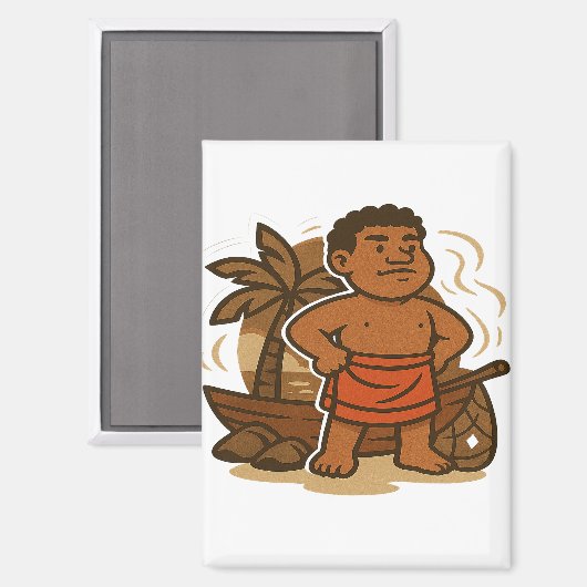 Dumi Island Guardian Magneet (Voorkant / Achterkant)