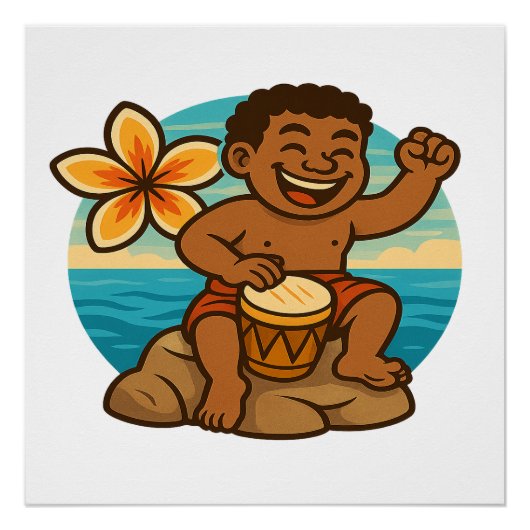 Dumi Ocean Drummer Perfect Poster (Voorkant)