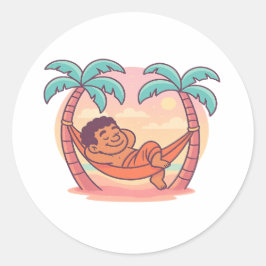 Dumi Palm Dreamer Ronde Sticker