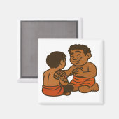 Dumi Tatau Artist Magneet (Voorkant / Achterkant)