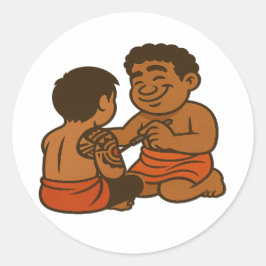 Dumi Tatau Artist Ronde Sticker