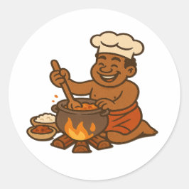 Dumi Village Chef Ronde Sticker