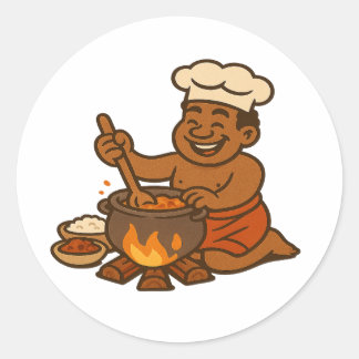Dumi Village Chef Ronde Sticker