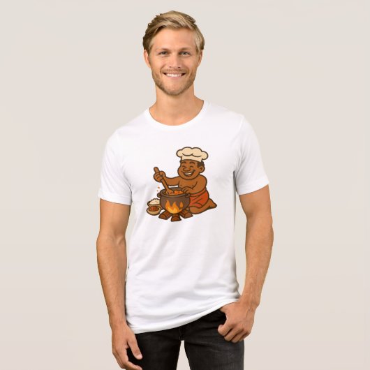 Dumi Village Chef Tri-Blend Shirt (Voorkant volledig)