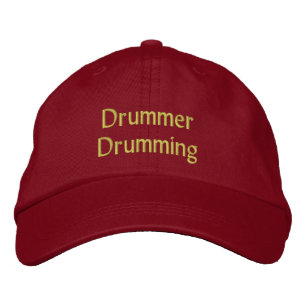 Dummer Drumming Cap / Hat Geborduurde Pet