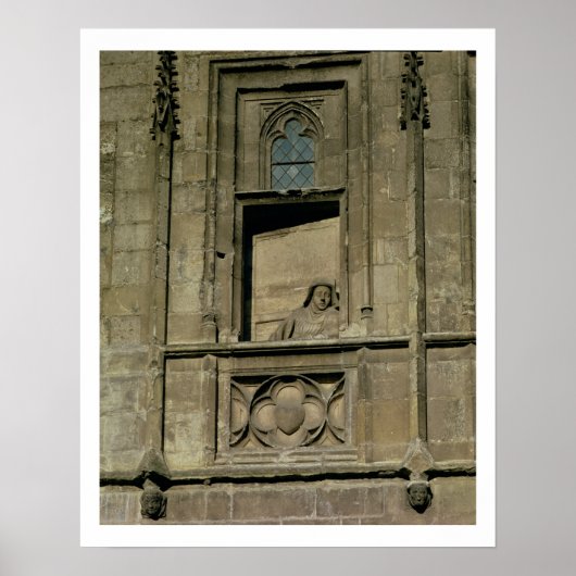 Dummvenster in de ingangsfaçade met een afbeelding poster (Voorkant)