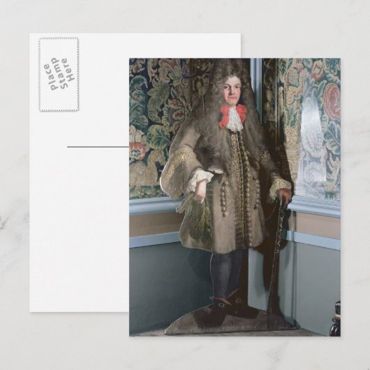 Dummy board, figuur van een man, c.1690 briefkaart (Voorkant / Achterkant)