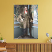 Dummy board, figuur van een man, c.1690 canvas afdruk (Insitu (Woonkamer))