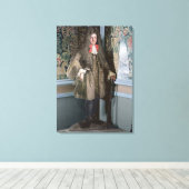 Dummy board, figuur van een man, c.1690 canvas afdruk (Insitu (Houten vloer))