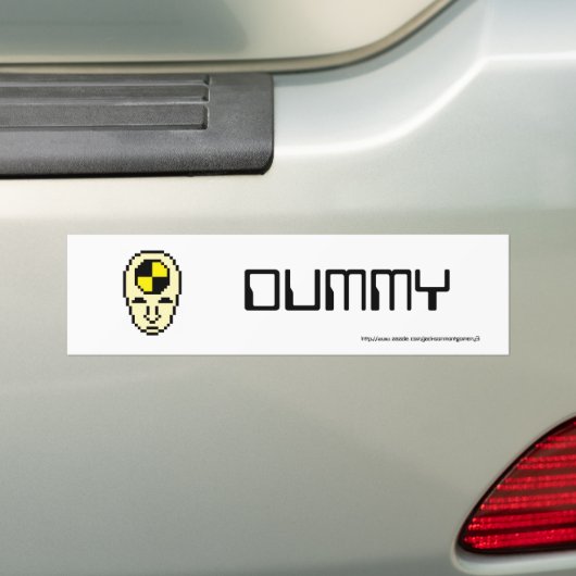Dummy Bumpersticker (Op auto)