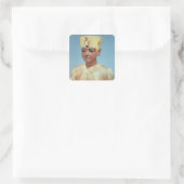 Dummy's jonge Tutankhamun dragen Vierkante Sticker (Tas)