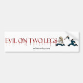 dummysticker van het evilontwolegs.com-logo bumpersticker (Voorkant)