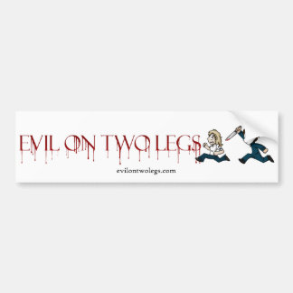 dummysticker van het evilontwolegs.com-logo bumpersticker
