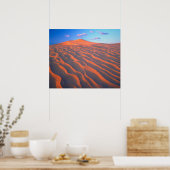 Dumont Dunes, Zandduinen en Wolken Poster (Keuken)