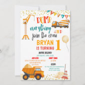 Dump alles bij de bemanningsverjaardag kaart (Voorkant)