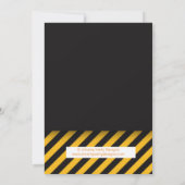 Dump Alles Dump Truck Birthday Party nodigt uit Kaart (Achterkant)