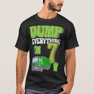 Dump alles IM 7 jaar oude vuilniswagen 7e BI T-shirt