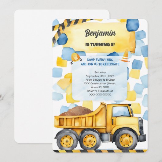 Dump alles wat het is verjaardag kaart (Voorkant / Achterkant)