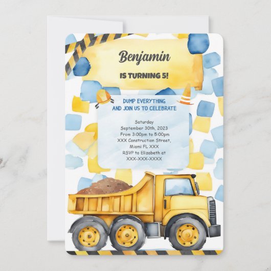 Dump alles wat het is verjaardag kaart (Voorkant)