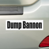 Dump Bannon Bumpersticker (Op auto)