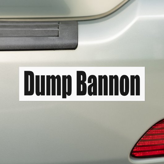 Dump Bannon Bumpersticker (Op auto)