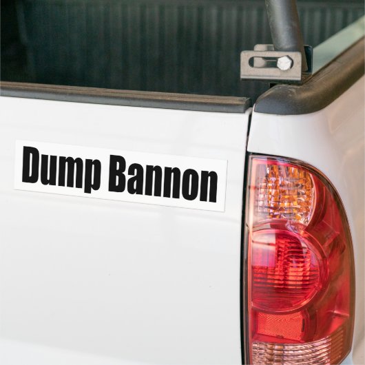 Dump Bannon Bumpersticker (Op Truck)