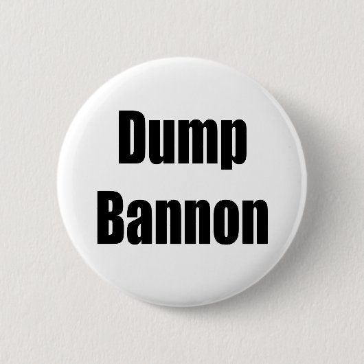 Dump Bannon Ronde Button 5,7 Cm (Voorkant)