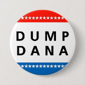 Dump Dana. Ronde Button 7,6 Cm (Voorkant)