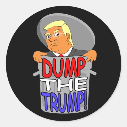 Dump de Donald Trump Stickers (Voorkant)
