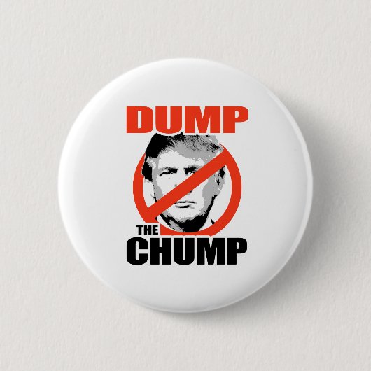 Dump de trump ronde button 5,7 cm (Voorkant)