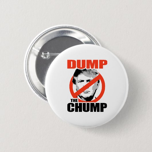 Dump de trump ronde button 5,7 cm (Voorkant /achterkant)