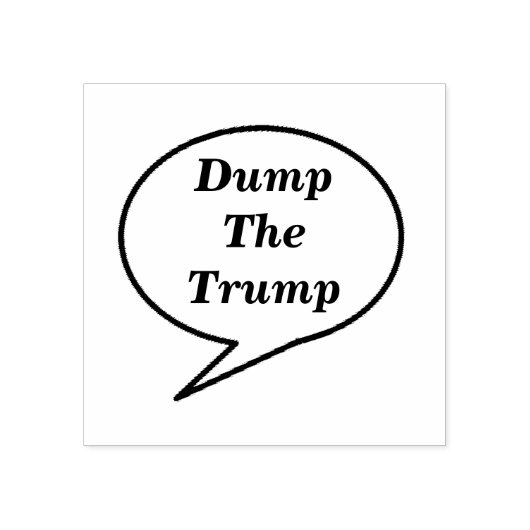 Dump de Trump Rubberstempel (Afrduk)