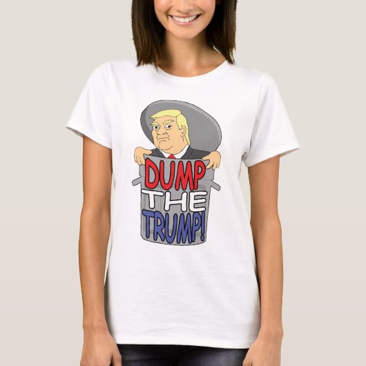 Dump de Trump! T-shirt voor dames (Voorkant)