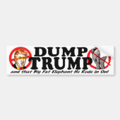 Dump Donald Trump 2016 Bumpersticker (Voorkant)