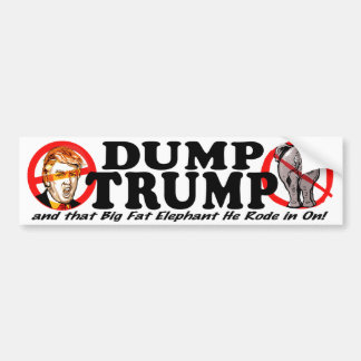 Dump Donald Trump 2016 Bumpersticker