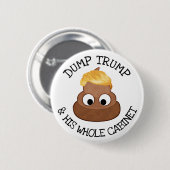Dump Donald Trump en zijn kabinet Button (Voorkant /achterkant)