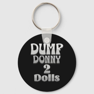 Dump Donny 2 Poppen Twee Poppen Trump Tarieven Hum Sleutelhanger