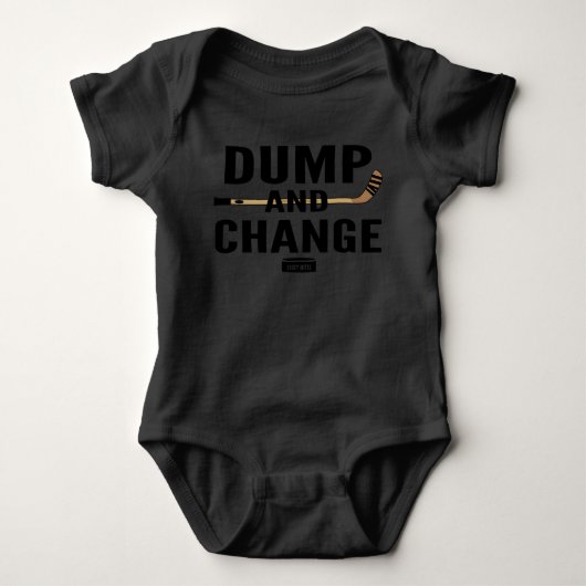 Dump en Change Hockey Baby Bodysuit-kleur Romper (Voorkant)