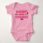 Dump en Change Hockey Baby Girl Pink Bodysuit (Voorkant)