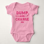 Dump en Change Hockey Baby Girl Pink Romper (Voorkant)