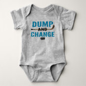 Dump en Change Hockey Baby Turquoise Blauw Romper (Voorkant)