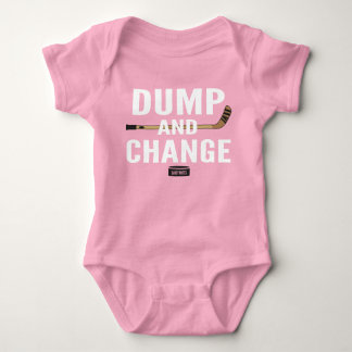 Dump en verander Hockey Baby Meisje Roze trui Romper