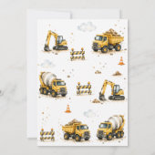 Dump Everything Bouw Verjaardag Kaart (Achterkant)
